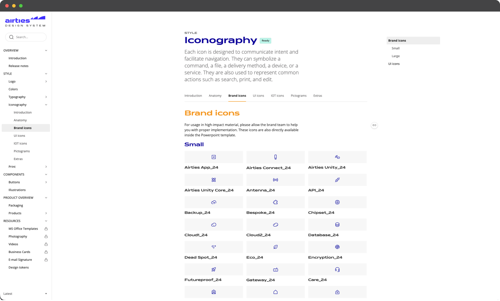 Design System Iconography
