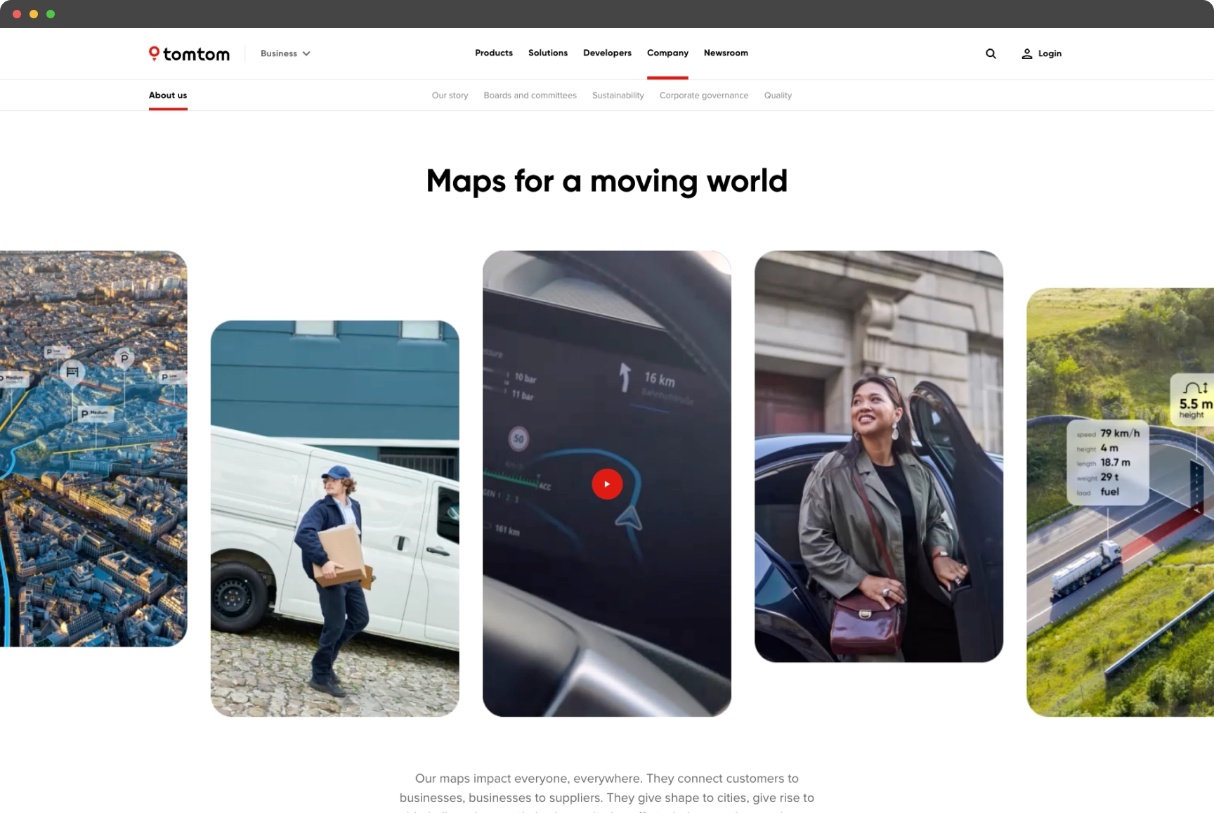 TomTom Company Page